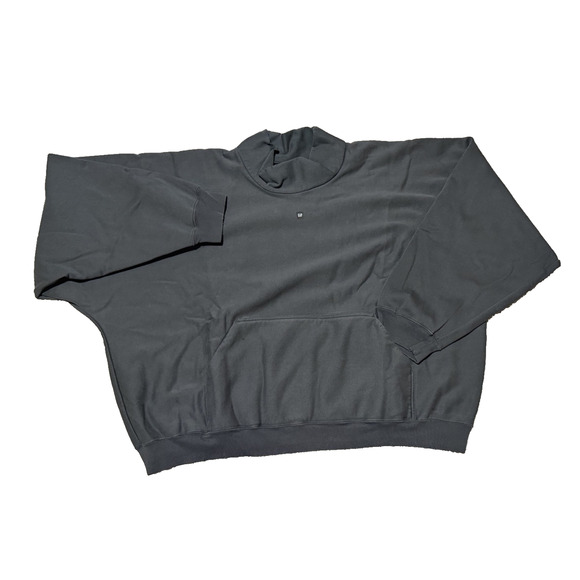 NEW Yeezy Gap Balenciaga High Neck Distressed Mockneck Oversize Sweater XL Black - Picture 1 of 7